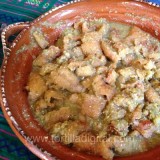 Chicharrón en salsa verde, receta tradicional